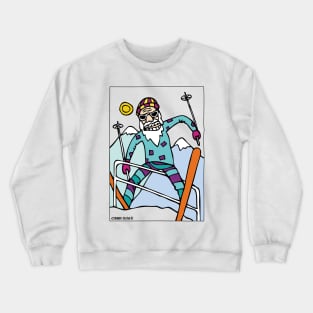 Grandpa ski freestyle. Crewneck Sweatshirt